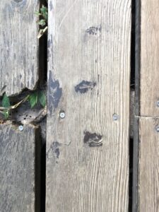 ウッドデッキ床