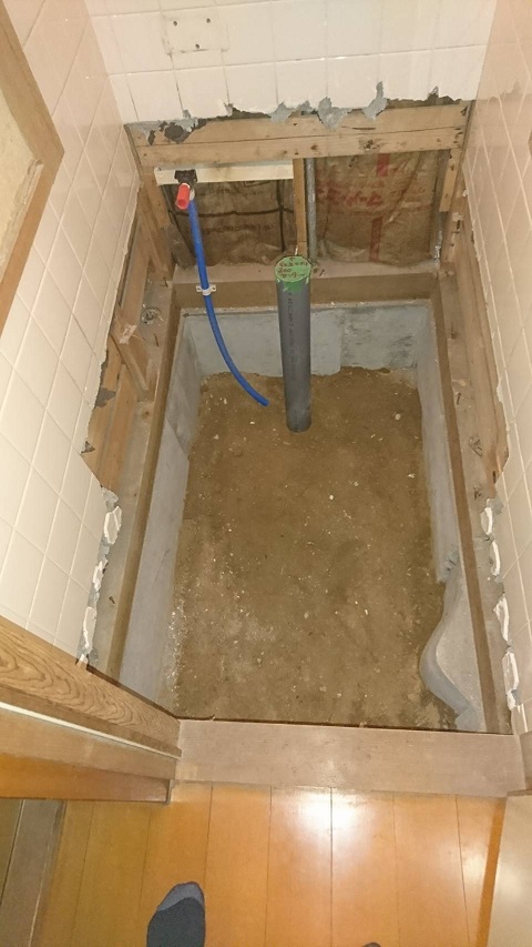和式便所　洋式便所　工事